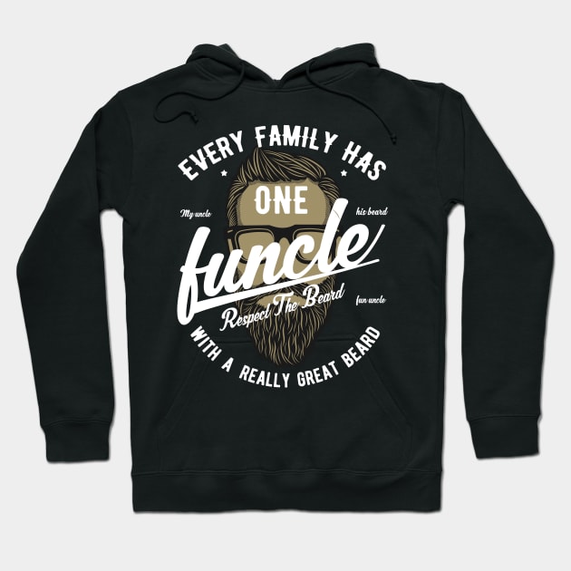 Funcle | Fun Uncle With A Great Beard Hoodie by stockwell315designs